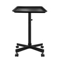 Salon Tray on Wheels, Salon Rolling Tray with Adjustable Height, Hair Stylist Tray, Suitable for Tattoo Tray and Dental Tray, No-Rusting(Black)