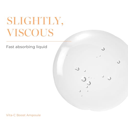 Vita-C Boost Ampoule 1.52 fl oz, Brightening & Radiance-Enhancing Antioxidant Serum with High-Potency Vitamin C Complex, Revitalizes Dull Skin & Improves Skin Tone, Korean Skin care