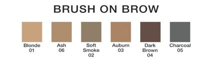 Jolie Brush on Brow Powder - Soft Smoke (Black/Brown) for Natural Eyebrows