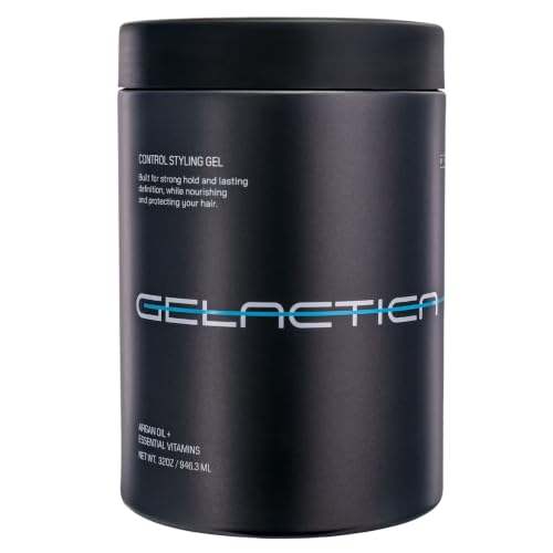 Gelactica Max Control Strong Hold Hair Gel 32oz - Alcohol-Free, Scalp Nourishing with Arctic Scent