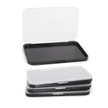 Magnetic Makeup Palette Set with Frosted Clear Top - 3 Pack, 60 Metal Stickers for DIY Cosmetics, Travel Storage