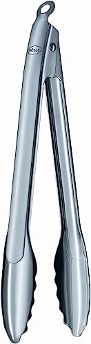12-Inch Stainless Steel Locking Tongs with One-Handed Operation - Rösle