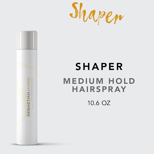 Sebastian Professional Shaper Hairspray | Flexible to Medium Hold | Brushable & Versatile Styling Control | For All Hair Types