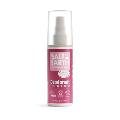 Natural Strawberry Deodorant for Girls - Vegan & Certified, 100ml