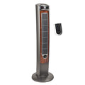 Lasko 42-Inch Oscillating Tower Fan with Remote Control - Gray Woodgrain