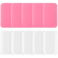 10Pcs Silicone Lash Pad Lash Grafting Gasket Pallet Rectangle Eyelash Extension Pad Reusable Adhesive False Eyelash Holder Pallet for Women Loose Lashes Extension Supplies Tool Fake Eyelashes Adhesive