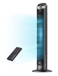 Black 40-Inch Tower Fan for Bedroom - 90° Oscillating Blower, Quiet Cooling