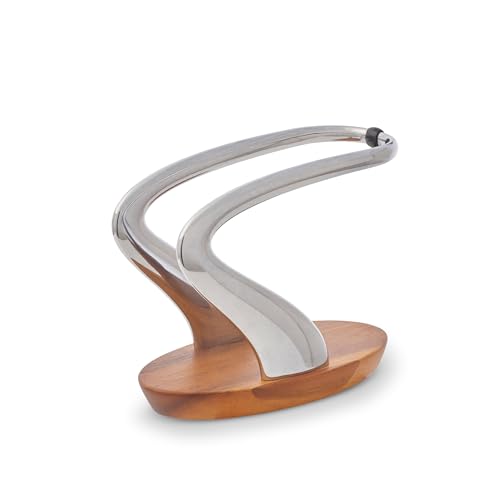 Modern Metal & Wood Napkin Holder for Kitchen & Dining Tables - 7.5in