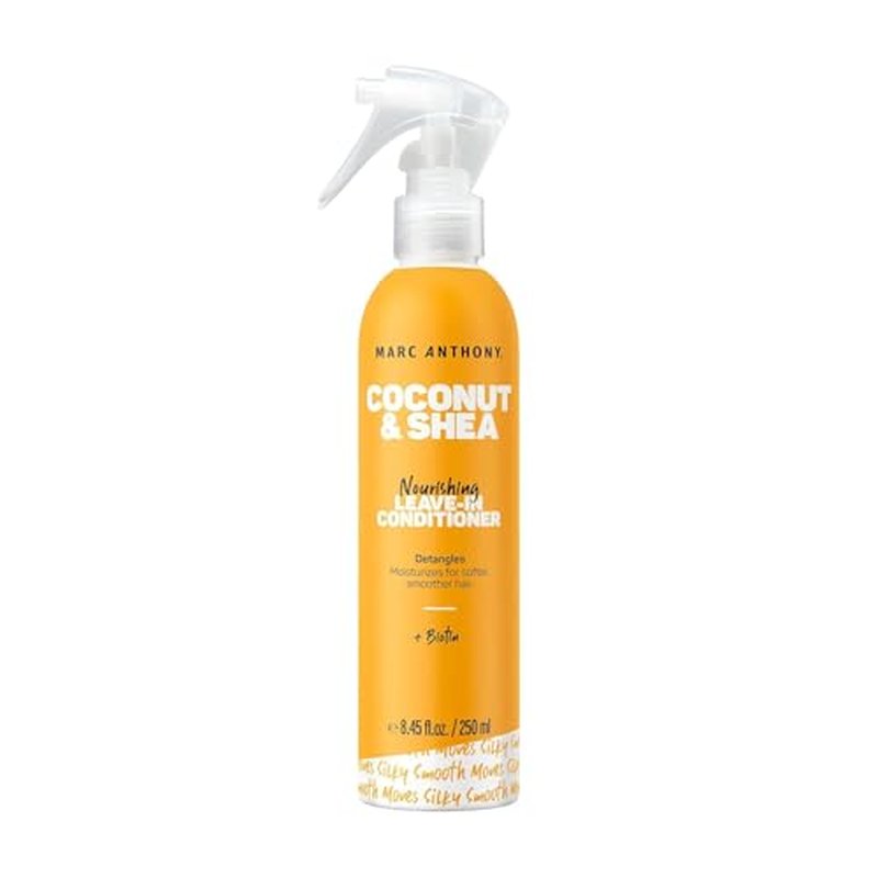 Marc Anthony Leave-In Conditioner Spray, Coconut Oil & Shea Butter - Anti-Frizz Biotin Hair Detangler Spray to Moisturize for Softer Smoother Hair - Sulfate Free Styling Product