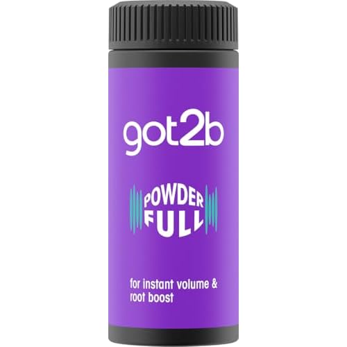 Got2B Schwarzkopf Powder'ful Unisex Root Hair Styling Powder, For Instant Volume and Root Boost, Vegan, 10g