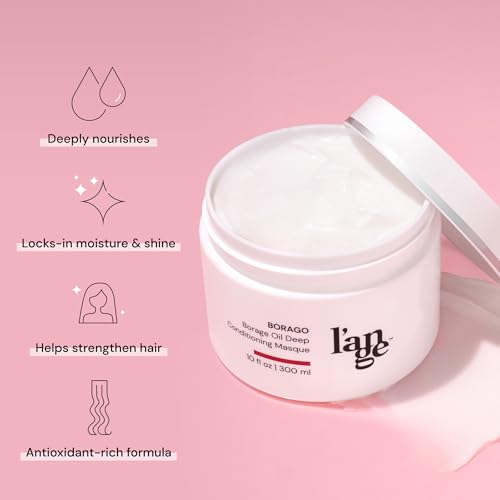 Deep Conditioning Hair Mask for Damaged Hair - 10 oz - Sulfate-Free, Color-Safe, Keratin Repair