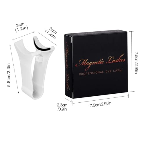 Magnetic Eyelashes Kit with Applicator 2 Pairs, No Glue Needed Reusable Fake Lashes Easy to Apply, Natural Looking False Eyelashes for Women, Style B