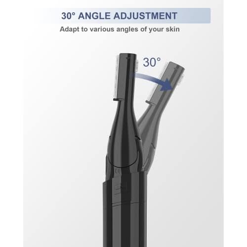 Electric Eyebrow Trimmer, Painless Portable Eyebrow Shaper Trimmer Kit for Women Men, Eyebrow Hair Trimmer with Battery for Face Lips Armpit Leg Body