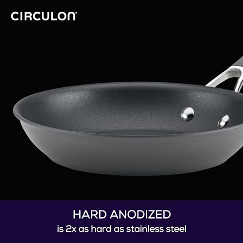 Circulon Radiance 3-Piece Hard Anodized Nonstick Frying Pan Set - Skillet Set