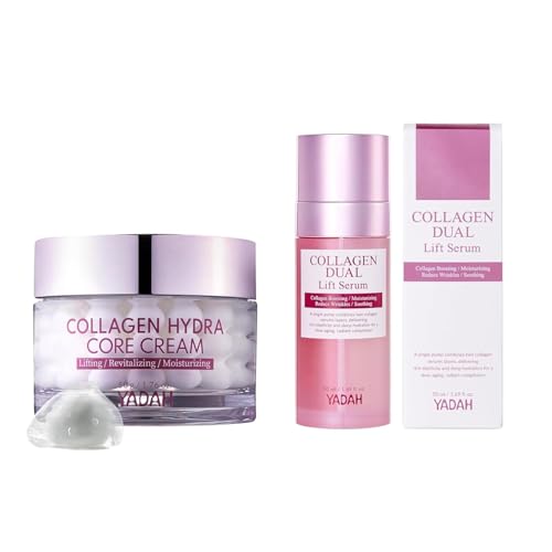 YADAH Hydra core cream - Capsule Filler Cream (1.76 oz) Collagen Dual Lift Serum 1.69 fl oz