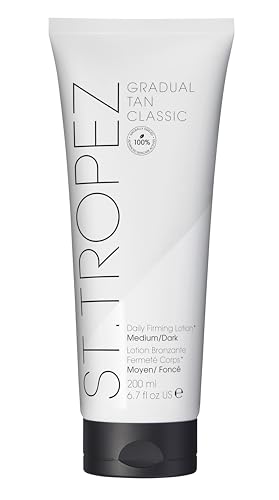 Gradual Tan Firming Lotion - Medium/Dark Self Tanner with Skincare Benefits, Vegan & Cruelty-Free, 6.7 Fl Oz