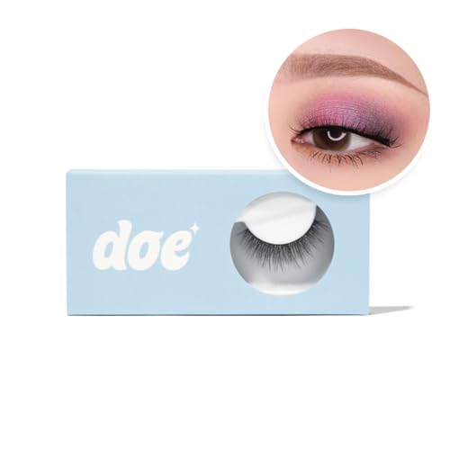 Really Really Lowkey - Reusable 15 Wears, Natural Looking Vegan False Lashes, Handmade from Korean Silk. Lightweight Cruelty Free Eyelash for Everyday Look - 1 Pair