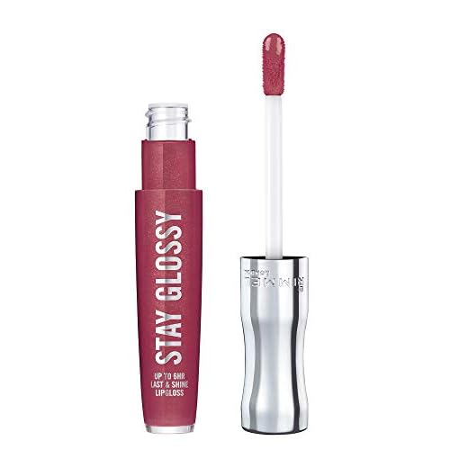 Rimmel Stay Glossy Lip Gloss Bundle with 340 Captivate Me! and 200 Tainted Love, .18oz Each
