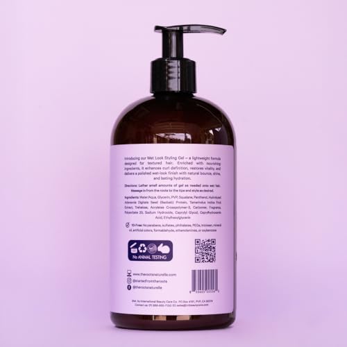 Medium Hold Bouncy Curls Gel for Wet Look Styling - 16 oz