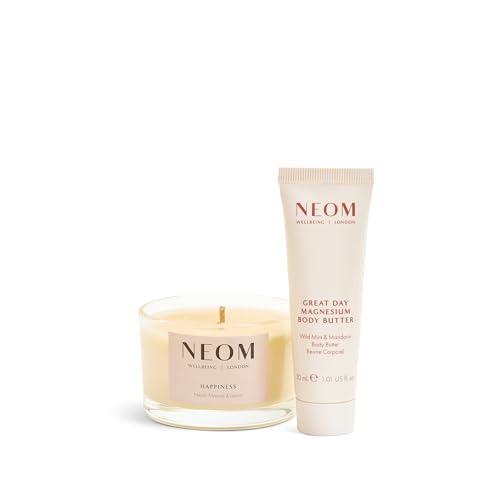 Neom Feel Good Mood Boost Duo Gift Set with Uplifting Candle & Body Butter