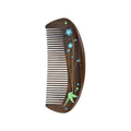 Handmade Wooden Hair Comb for Women - Wide Tooth Anti-Static Detangling Comb with Lacquer Art