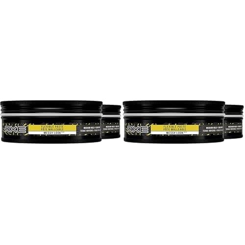 AXE Styling Flexible Hair Paste Urban Messy Look for An Instant Texture Boost Hair Styling Made Easy 2.64 oz,(Pack of 4)