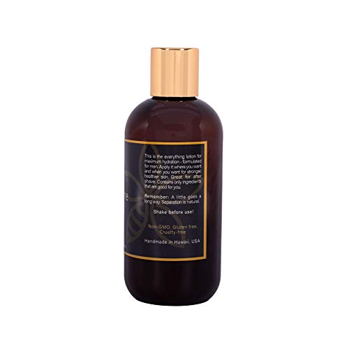 Honey Girl Organics ManKine, USDA Certified Organic Face & Body Lotion with Hydrating Beeswax, Royal Jelly, Propolis and Essential Oils. 8.0 Fluid Ounce