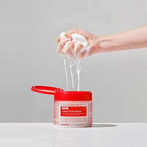 [MEDI-PEEL] Red Lacto Collagen Peeling Pad 70Count | Exfoliating & Cleansing Pad with Collagen, Anti aging, Soothing, Healing, Moisturizing | Korean Skincare, For All Skin Types