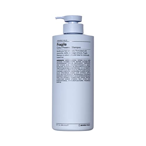 J Beverly Hills Blue Fragile Colour Preserve Shampoo 32 Oz with Sage Oil - Brighten Color