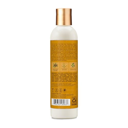 SheaMoisture Raw Shea Butter Deep Moisturizing Detangler for Dry, Damaged Hair, Hair Styling Product Formulated with Sea Kelp and Argan Oil 8 oz,(Pack of 2)