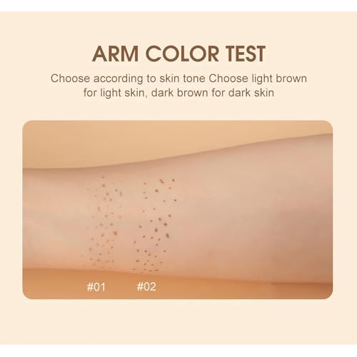 Freckle Pen Waterproof 2 Colors,Natural Lifelike Faux Face Freckle Makeup Pen,Magic Freckle Color,Waterproof Longlasting Soft Small Sopt Pen,For Natural Effortless Sunkissed Skin Makeup(2packs)