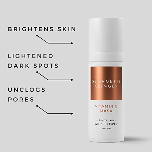 Georgette Klinger Vitamin C Mask - Nutrient-Rich Skin Brightening Treatment, Draws Out Impurities, Unclogs Pores, Fights UV Damage, Smooths and Firms for Radiant, Even-Toned Complexion - 1.7 oz