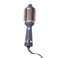 Hairitage Volumizing Blow Dry Brush & Hair Dryer - Ceramic Tourmaline, 2 Heat Settings, Frizz-Free Styling