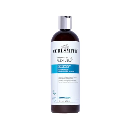 CURLSMITH Hydro Style Flexi Curl Defining Gel – 16 Fl Oz, Medium Hold, Bouncy Curls, Vegan Cruelty-Free