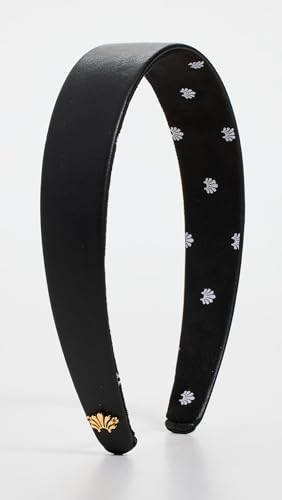 Lele Sadoughi Faux Leather Bessette Headband Jet One Size Pack of 1