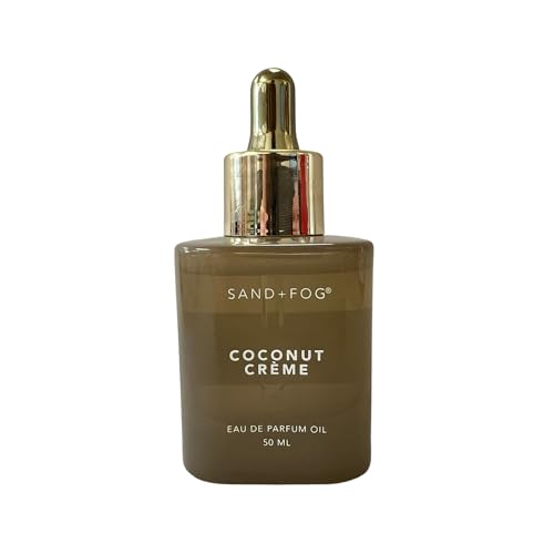 Sand + Fog Coconut Creme Eau De Parfum Oil - Long-Lasting Tropical Fragrance, 1.7 Fl Oz
