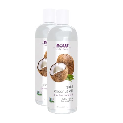 Liquid Coconut Oil 16 Fl Oz Pack of 2 - Light Nourishing Body & Hair Oil