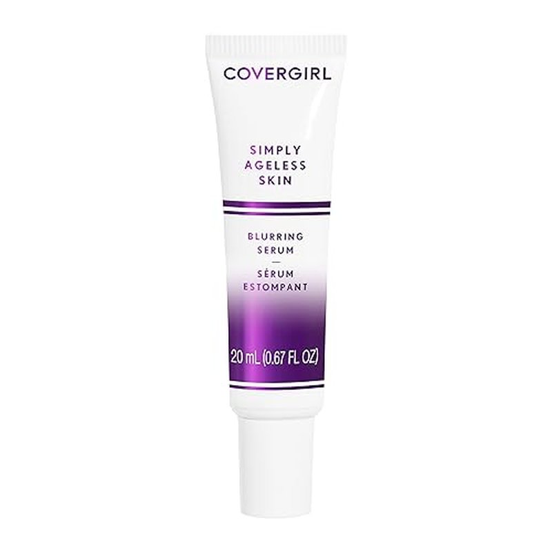 COVERGIRL Simply Ageless Blurring Serum, Anti Wrinkle, Face Serum, 1 Pack,Skin Tightening, Reduces Fine Lines, Formulated with Vitamin A & E, Argan Oil, Coconut Oil