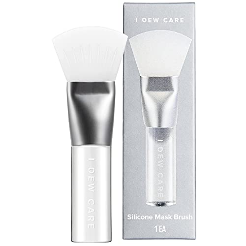 I DEW CARE Wash-Off Face Mask - Cake My Day, 3.52 Oz + Soft Silicone Face Mask Brush Bundle