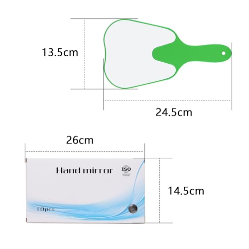 EustomA 10 Pcs Handheld Mirror Molar Tooth Shape Mirror for Office Tooth Shaped Hand Mirror