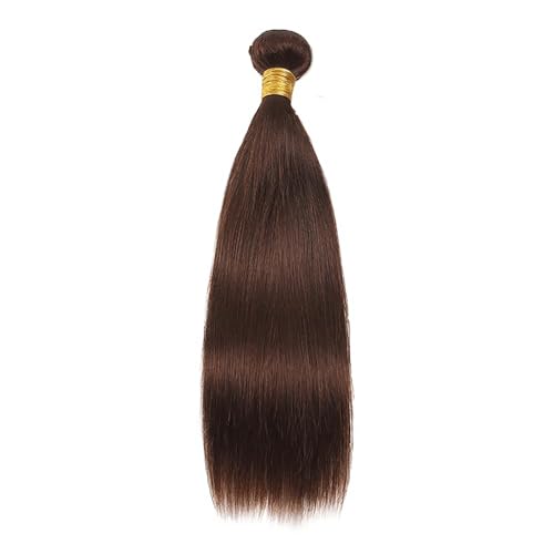 Human Hair Straight Bundles 26 Inch Color #4 Chocolate Brown - Single 100g Variant S