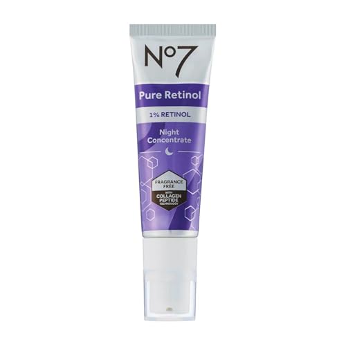 No7 Pure Retinol Night Concentrate 1% for Aging Skin - 30ml