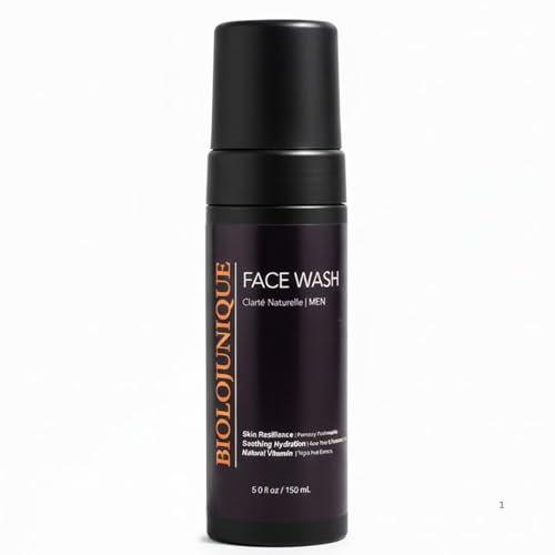 Hydrating Foaming Facial Cleanser for Men - Sensitive Skin, Anti-Aging Peptides, Ceramides, 150mL