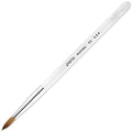 Nail Art Brush - Size 8 Kolinsky Hair Round Clear Acrylic Handle