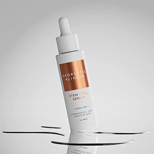 Georgette Klinger Stem Cell Serum - Anti-Aging Face Serum with Hydrating Hyaluronic Acid - Promotes Cell Turnover, Improves Skin Firmness, and Reduces Wrinkles for Youthful Skin - 1 oz