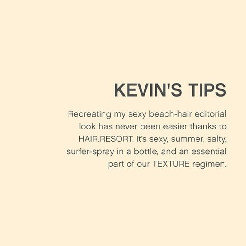 KEVIN.MURPHY HAIR.RESORT.SPRAY - Beach Look Hairspray - For Fine & Longer - Natural, Flexible Hold - Lightweight Hairspray - Sulphate Free Hair Care - 150 mL / 5.1 fl oz