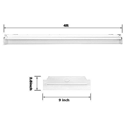 4FT LED Wraparound Light Fixture 60W Neutral White 7200lm - 1 Pack