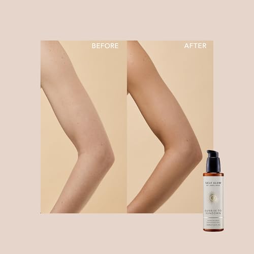 Self Glow by James Read - Sunrise to Sundown Tinted Tan Serum | Instant, Customizable Glow | Hydrate, Nourish, Soften | Non-Allergen Fragrance, Silicone + Drying Alcohol-Free (150mL | 5 fl oz)