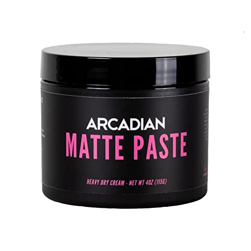 Arcadian Matte Paste Heavy Hold Hair Styling Cream – Vegan & Cruelty-Free