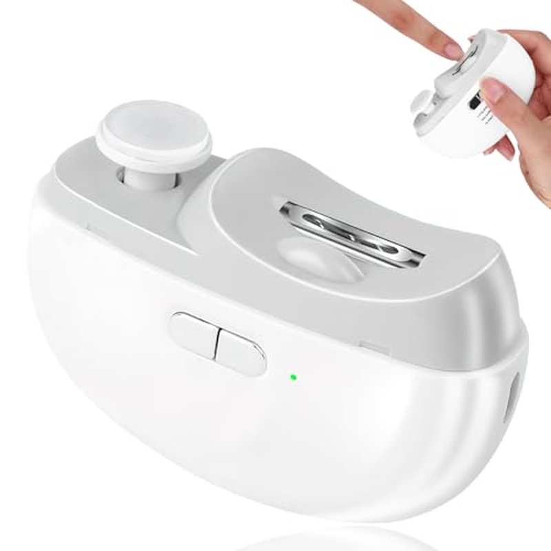2026 Upgraded Electric Nail Clipper, Electric Nail File, 2 Speeds Automatic Nail Trimmer with LED Light & Clip Storage - USB Rechargeable for Baby, Kids, Adults, Seniors